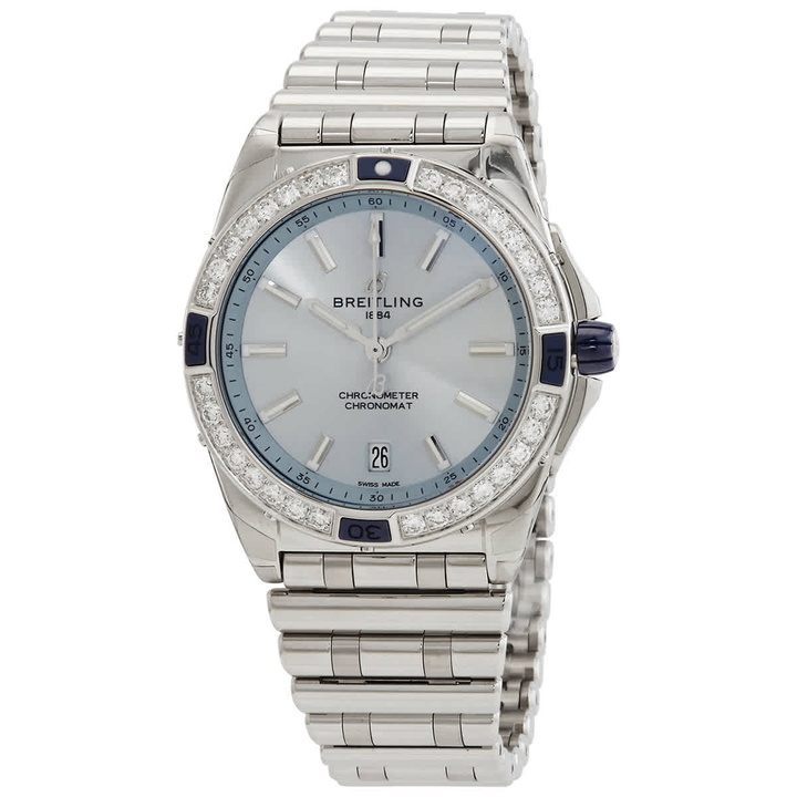 Photo: Breitling Chronomat Automatic Chronometer Diamond Blue Dial Unisex Watch A17356531C1A1