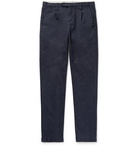 Massimo Alba - Blue Slim-Fit Pleated Cotton Trousers - Navy