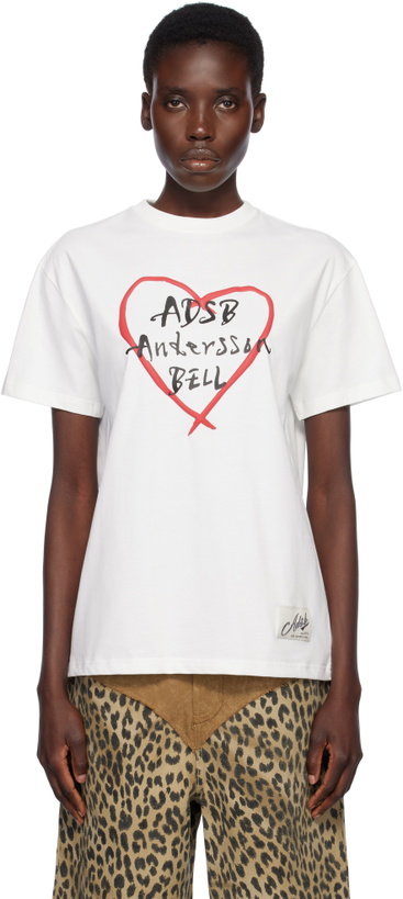 Photo: Andersson Bell White Heart Kelly Logo T-shirt