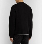 YMC - Intarsia Wool Sweater - Black