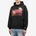 Billionaire Boys Club Men's Duck Embroidered Straight Logo Hoodie in Black