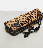 Alaïa Le Teckel leopard-print calf hair clutch