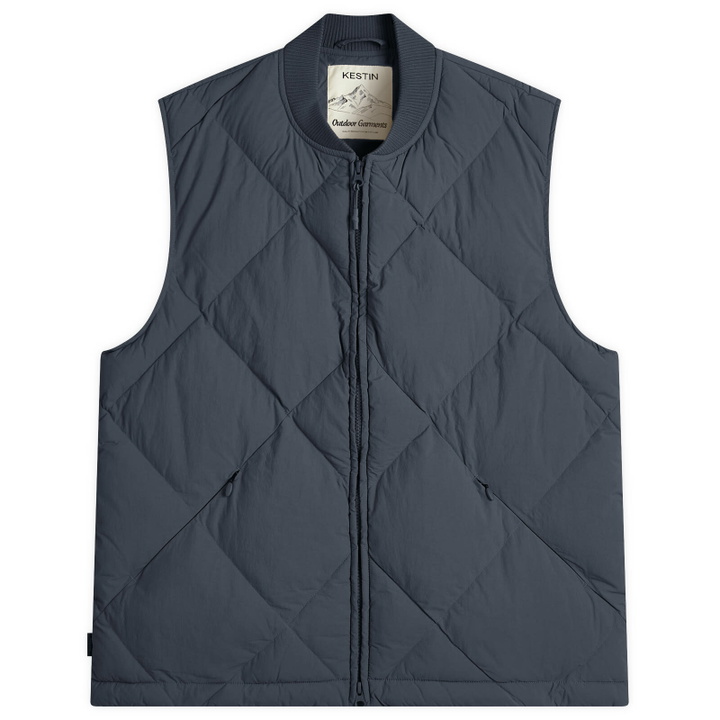 Photo: Kestin Men's Linton Padded Vest in Charcoal Recycled Nylon