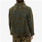 Paria Farzaneh Men's Fleece Jacket in Green/Blue