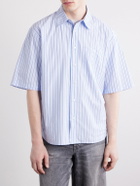 3sixteen - Striped Cotton-Poplin Shirt - Blue