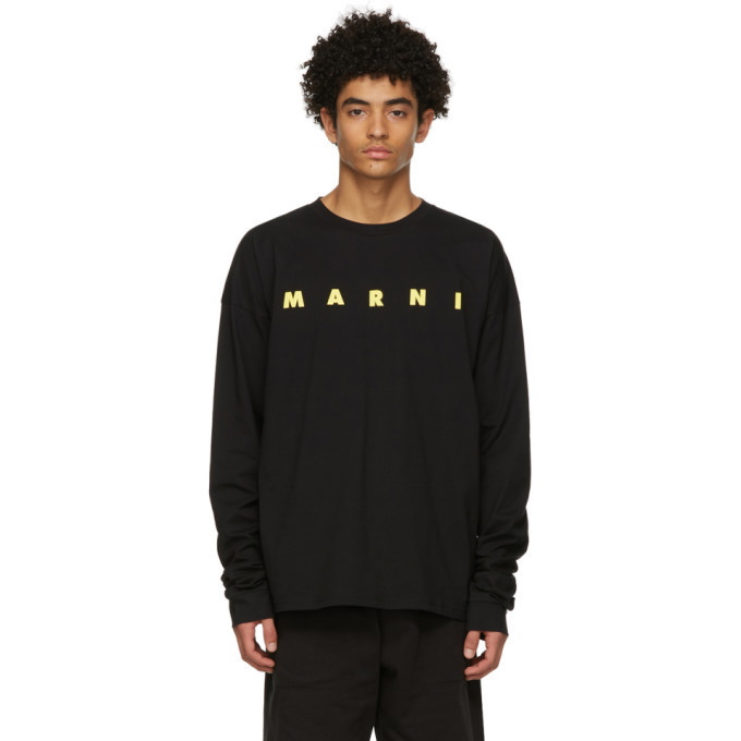 Photo: Marni Black Logo Long Sleeve T-Shirt