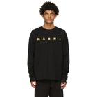 Marni Black Logo Long Sleeve T-Shirt