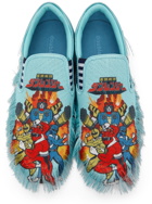Doublet Blue Anime Fringe Embroidery Sneakers