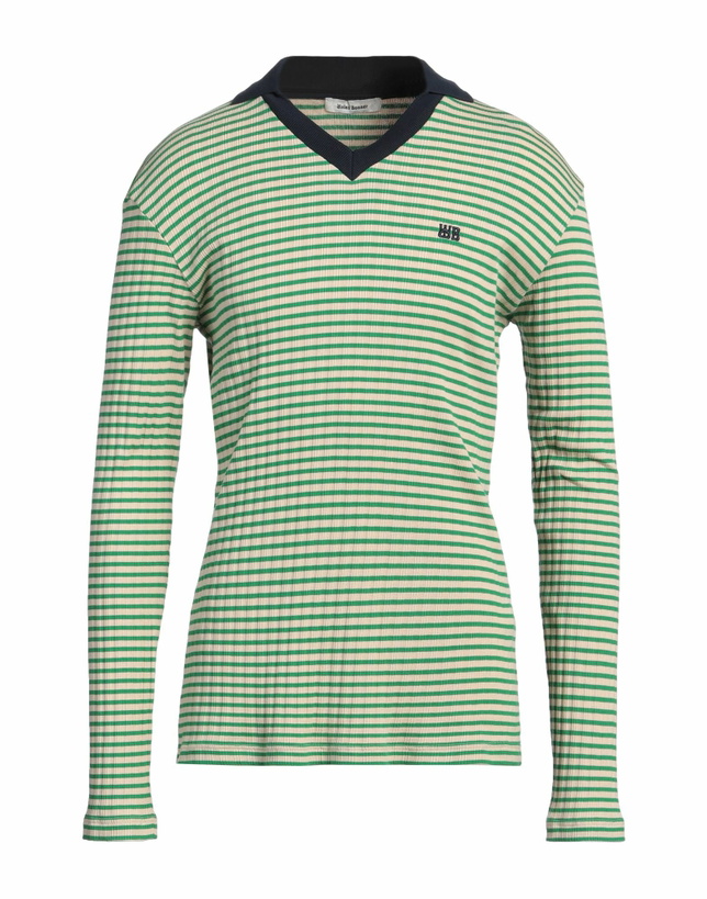 Photo: Wales Bonner Mens Polo shirt in Green