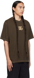 Dolce & Gabbana Brown 'DG' T-Shirt