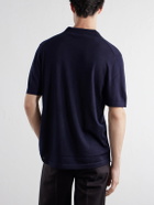 Gabriela Hearst - Stendhal Cashmere and Silk-Blend Polo Shirt - Blue