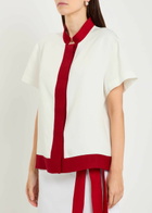 Liberowe Hana Contrasting-trim Woven Shirt White