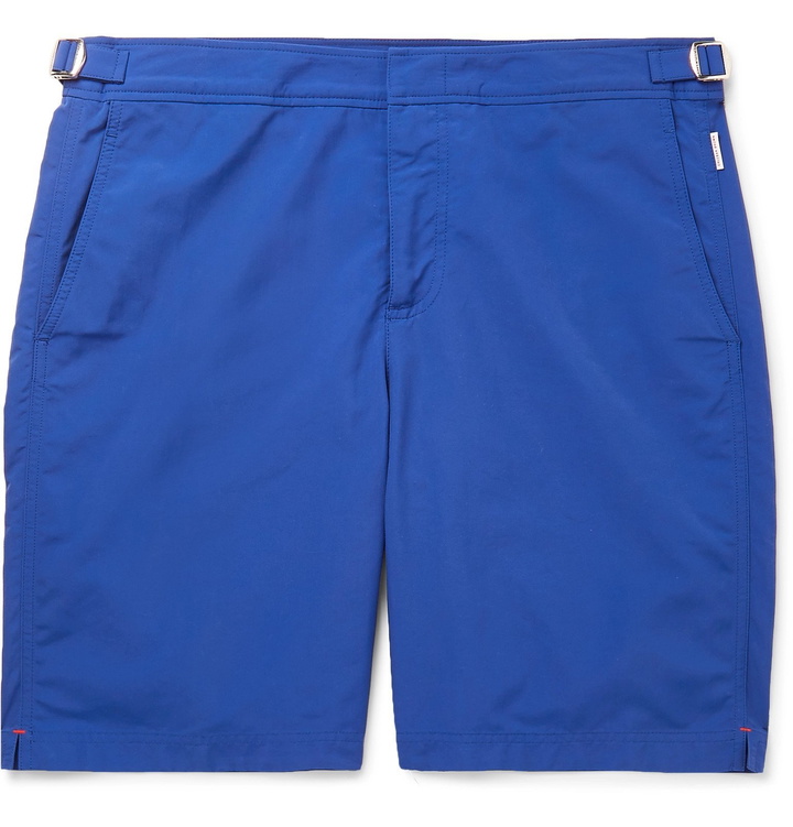 Photo: Orlebar Brown - Dane Slim-Fit Long-Length Swim Shorts - Blue