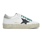 Golden Goose White and Grey Hi Star Sneakers