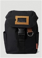 Tonal Check Backpack in Black
