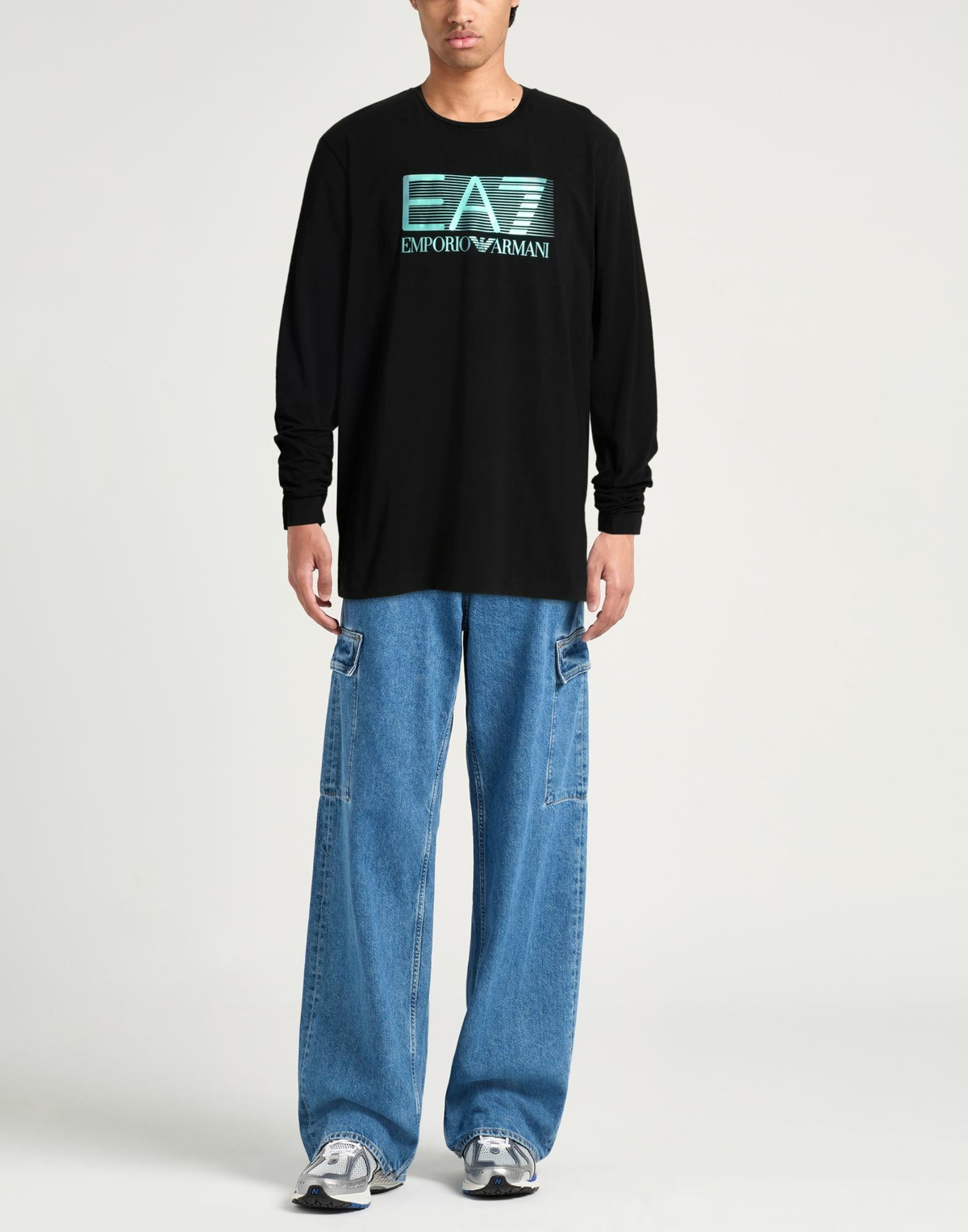 Ea7 Mens T-shirt in Black