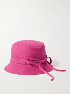 Jacquemus - Le Bob Logo-Appliquéd Cotton-Canvas Bucket Hat - Pink