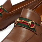 Gucci Men's Paride Horsebit Loafer Sneakers in Brown