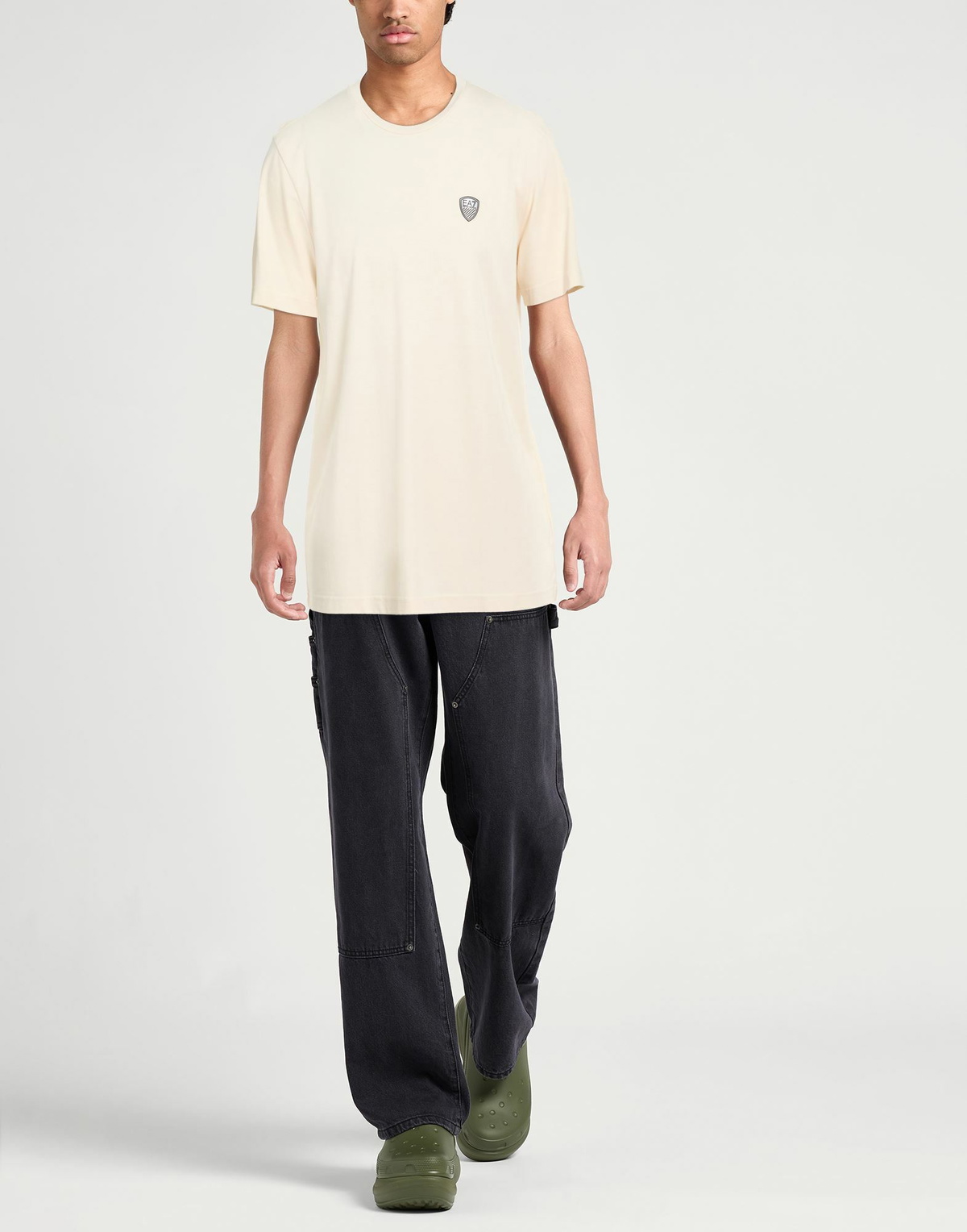 Ea7 Mens T-shirt in Beige