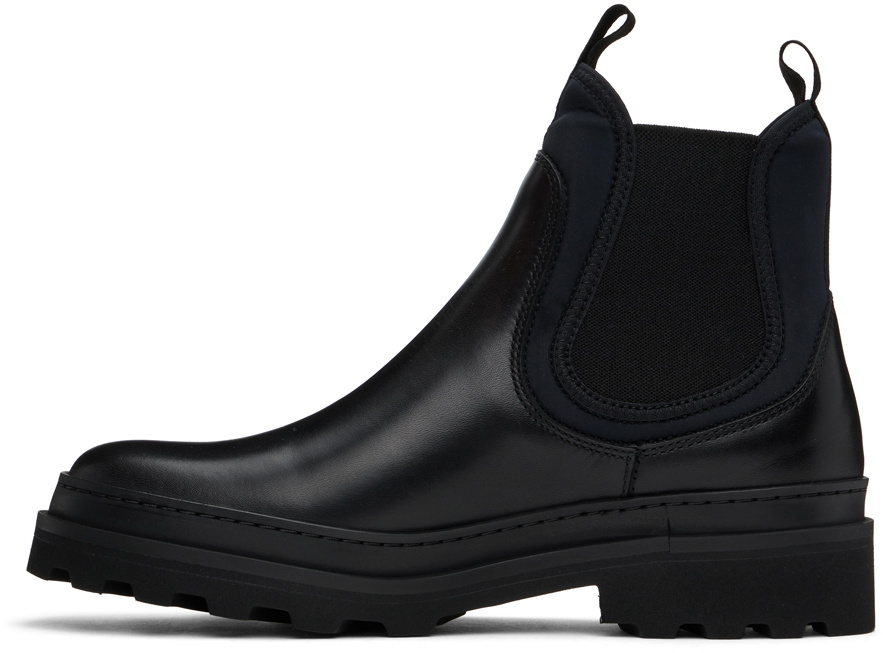 A.P.C. Black Adrien Chelsea Boots