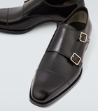 Tom Ford Elkan leather monk strap shoes