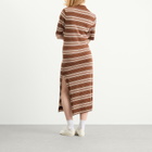 Faithfull The Brand Women's Santiago Polo Dress in Ombre Stripe