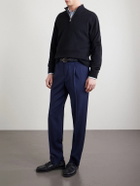 Sunspel - Cashmere Half-Zip Sweater - Black