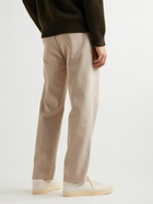 Massimo Alba - Straight-Leg Pleated Cotton and Wool-Blend Gabardine Trousers - Neutrals