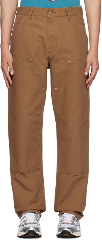 Photo: Carhartt Work In Progress Brown Double Knee Trousers