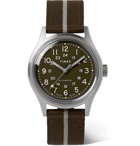 Timex - MK1 Hand-Wound 36mm Stainless Steel and Striped NATO Watch - Green
