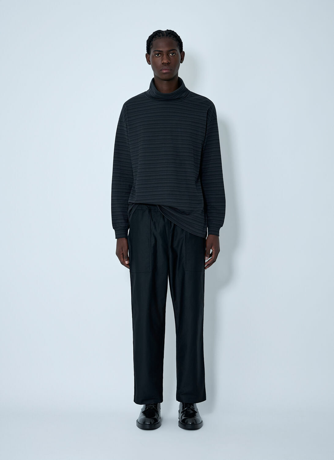 Comme des Garçons Homme Turtleneck Striped Sweater