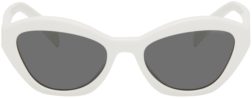Prada Eyewear White Angular Butterfly Sunglasses Prada display picture 1