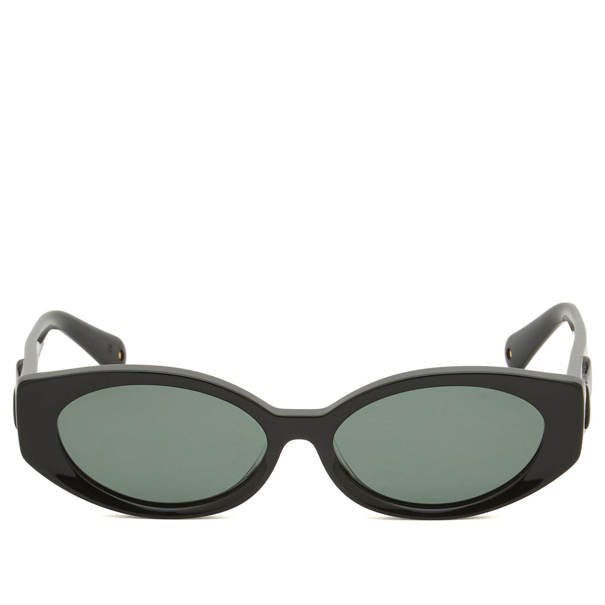 Damson Madder Women's Catty Oval Sunglasses in Black 