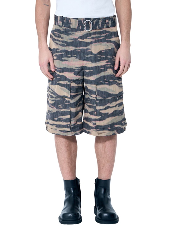 Photo: Jil Sander Belted Camo Shorts