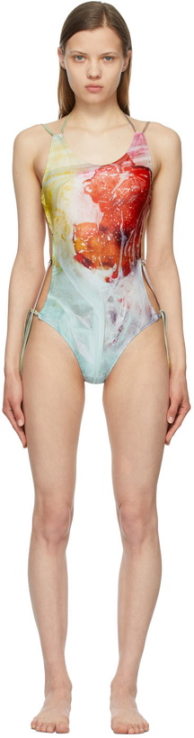 Photo: Charlotte Knowles SSENSE Exclusive Multicolor Harley Weir Edition One-Piece Swimsuit