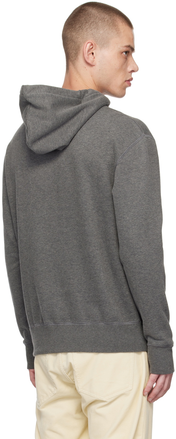 Ralph Lauren Purple Label Gray Polo Bear Hoodie Ralph Lauren