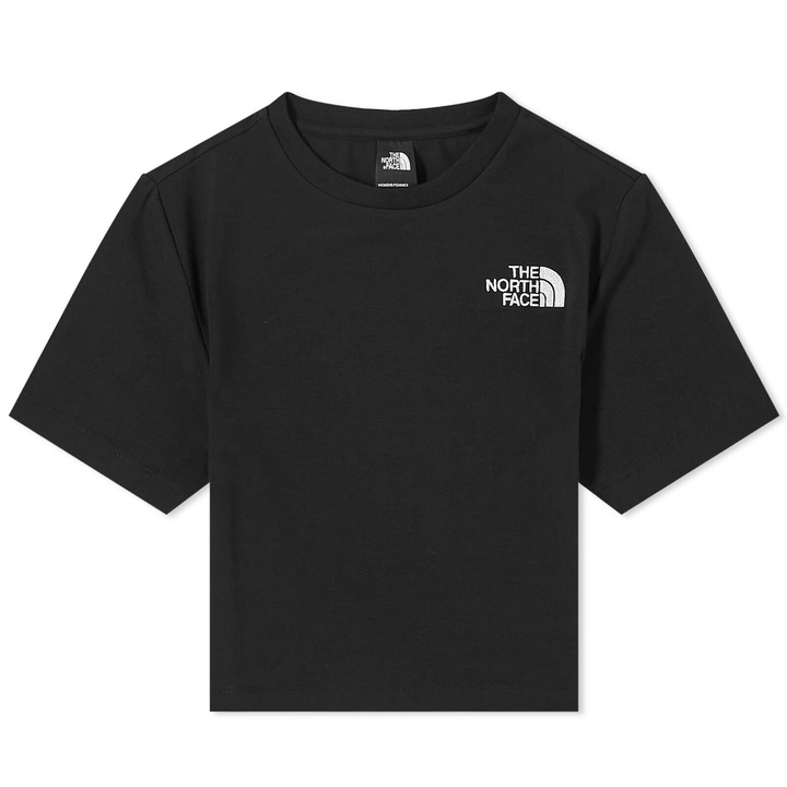 Photo: The North Face Women's Cropped Short Sleeve T-Shirt in TNF Black