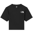 The North Face Women's Cropped Short Sleeve T-Shirt in TNF Black