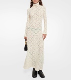 Chloé Cotton-blend lace turtleneck dress
