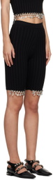 Chopova Lowena Black Daffy Shorts