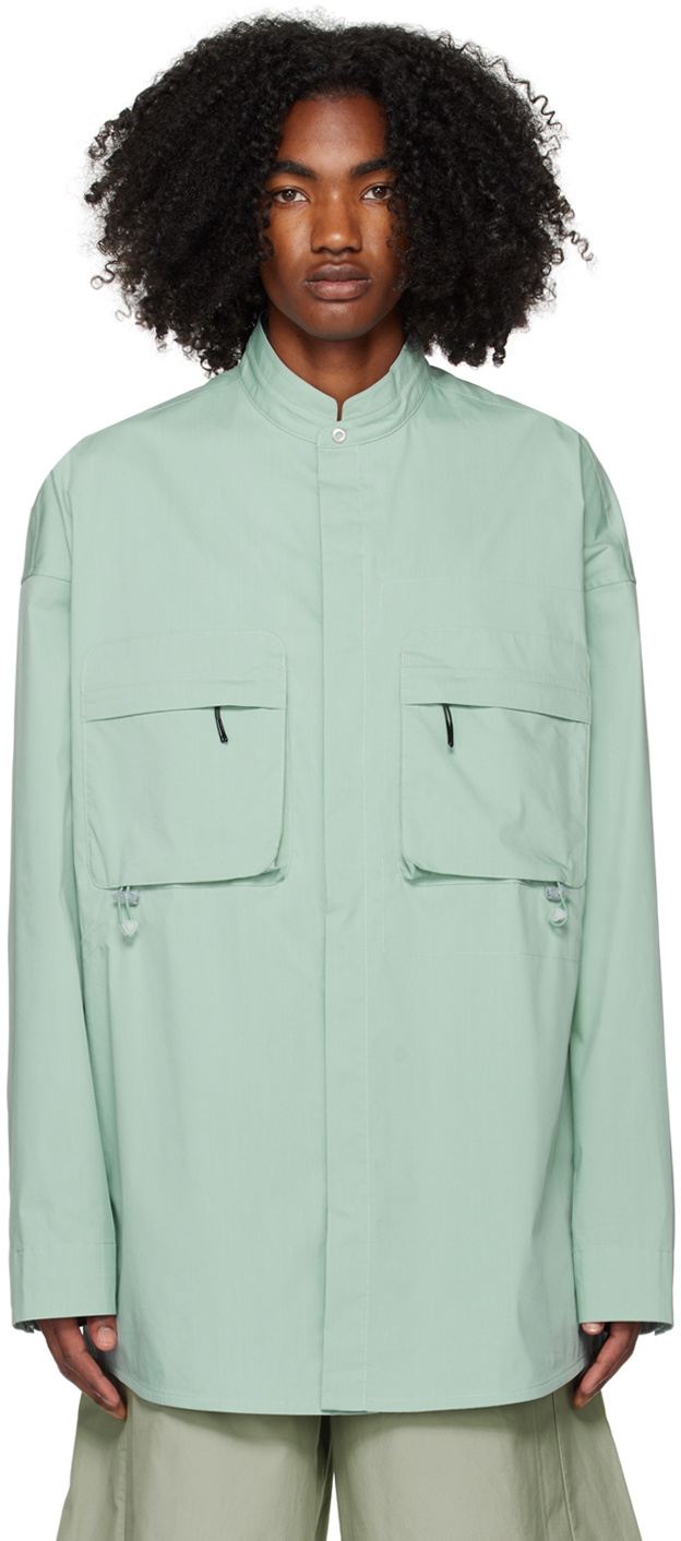 A. A. Spectrum Green Flight Overshirt Shirt