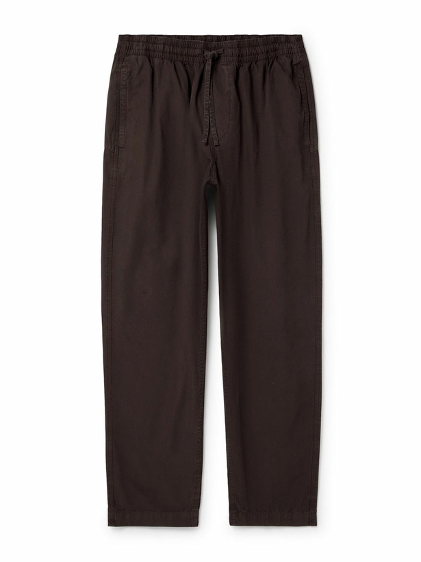 Photo: YMC - Alva Tapered Cotton-Ripstop Drawstring Trousers - Brown