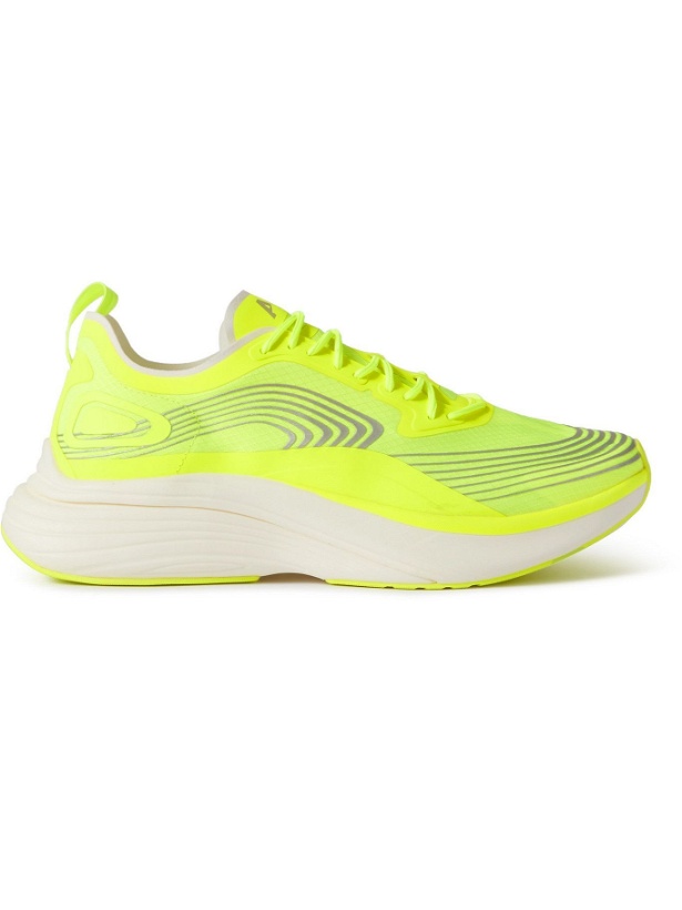 Photo: APL Athletic Propulsion Labs - Streamline AeroLux Ripstop Running Sneakers - Yellow