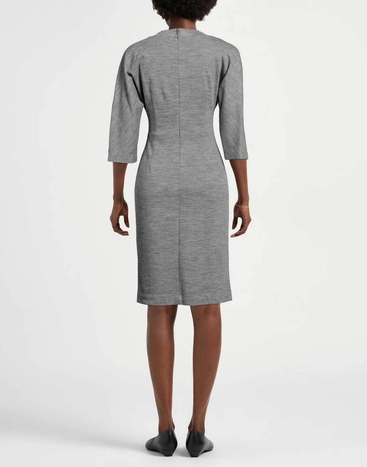 Peserico Womens Midi dress in Grey