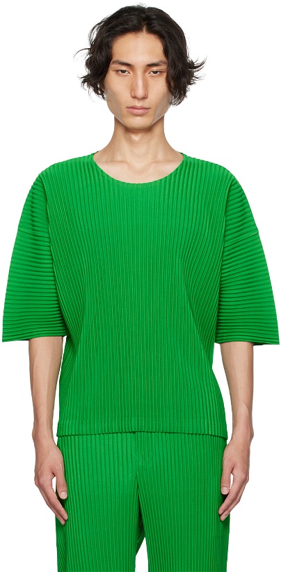 Photo: Homme Plissé Issey Miyake Green Monthly Color July T-Shirt