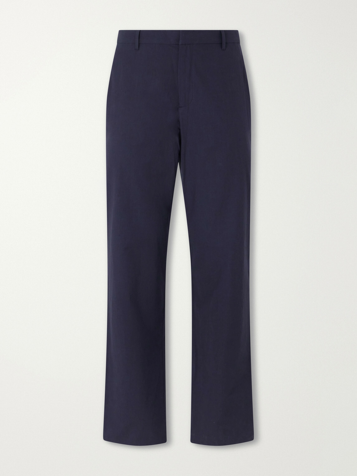 Sunspel - Straight-Leg Cotton-Poplin Suit Trousers - Blue