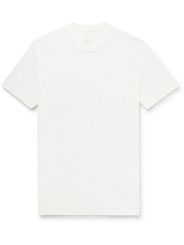 Photo: Altea - Lewis Stretch-Linen Jersey T-Shirt - White