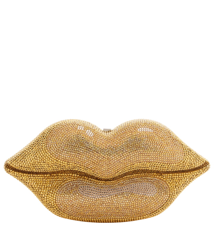 Photo: Judith Leiber Couture Lips Small crystal-embellished clutch