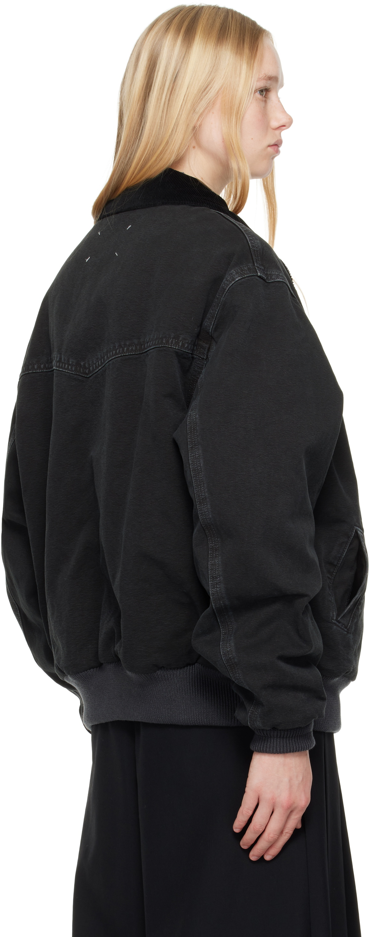 Maison Margiela Black Yoke Caban Jacket Maison Margiela