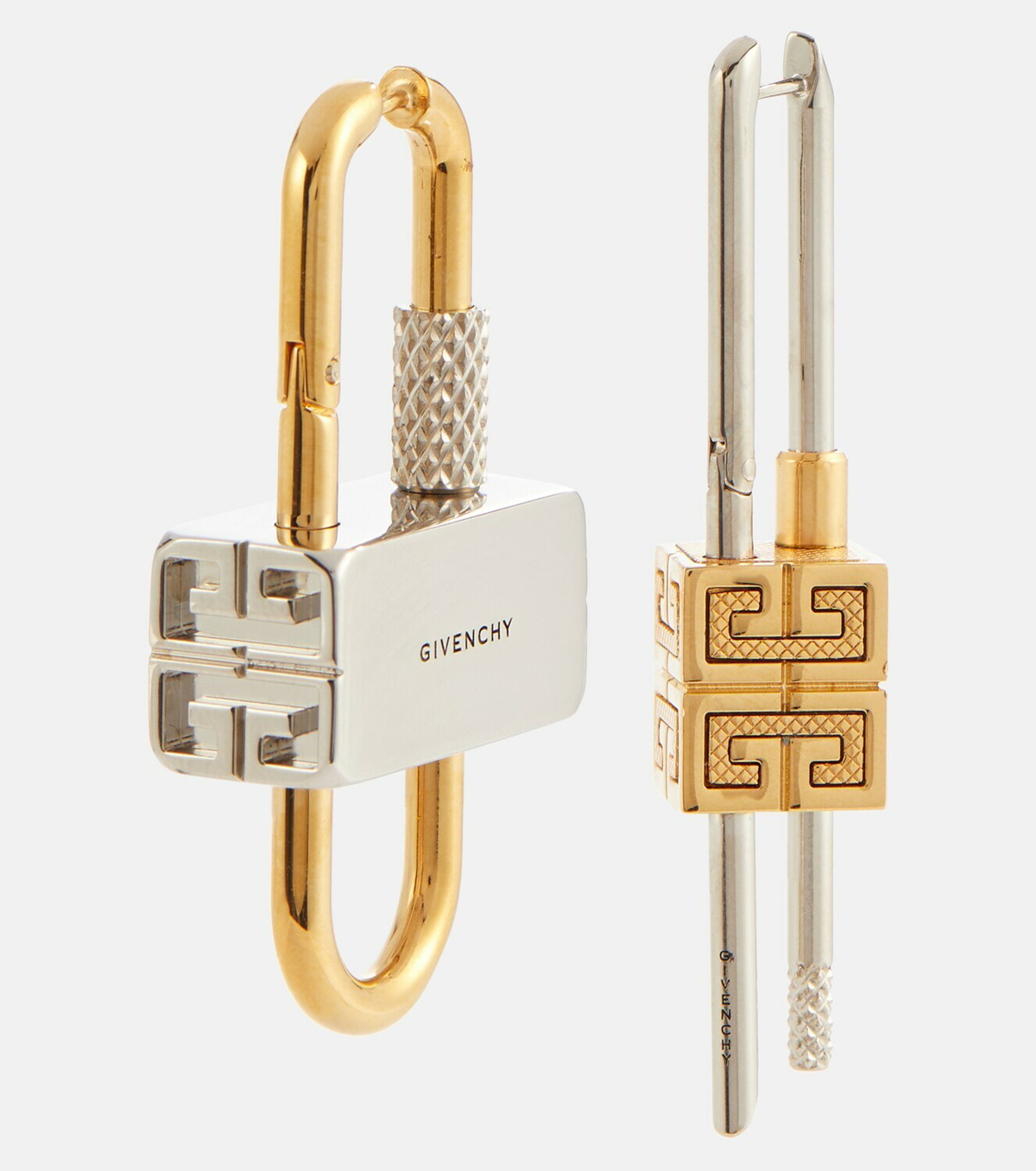 Givenchy Lock asymmetric earrings